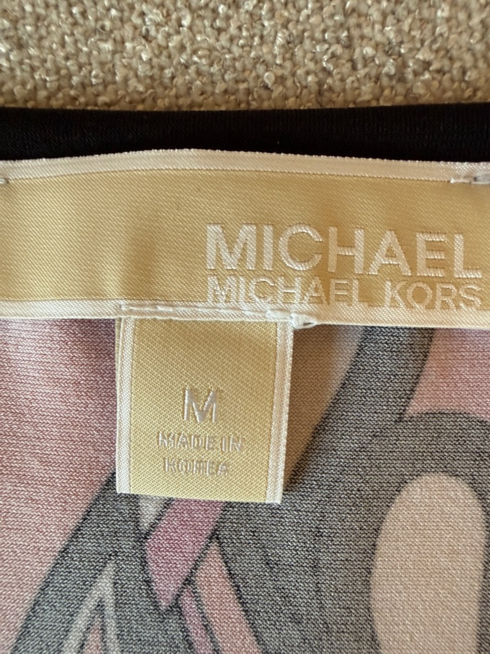 Michael Kors Pink, Gray & Black Abstract Dress - Picture 2 of 3
